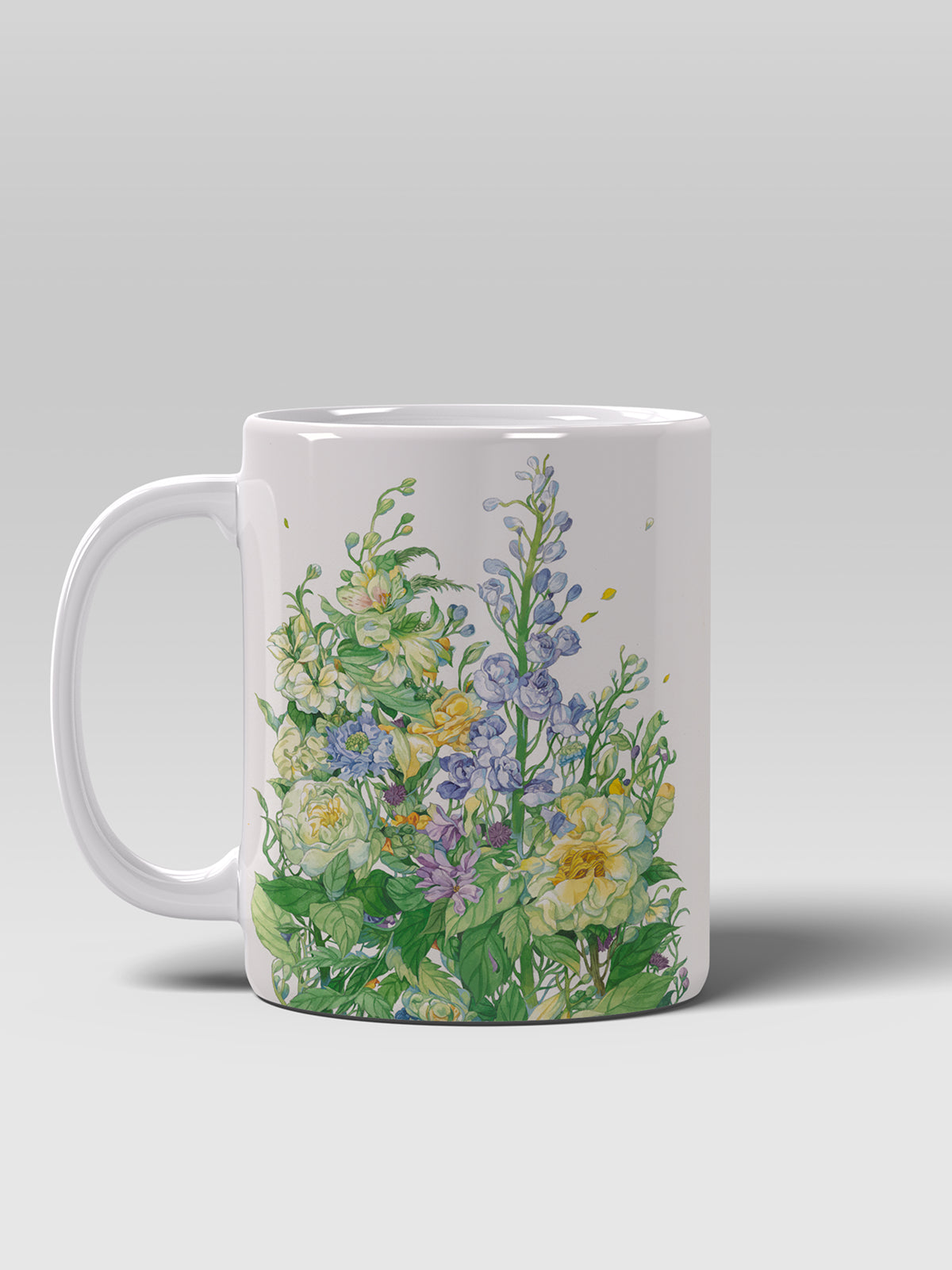 Floral Coffee Mug, Watercolor Flower Ceramic Mug for Home - Ceramic Art Coffee Mug | ttoo art
