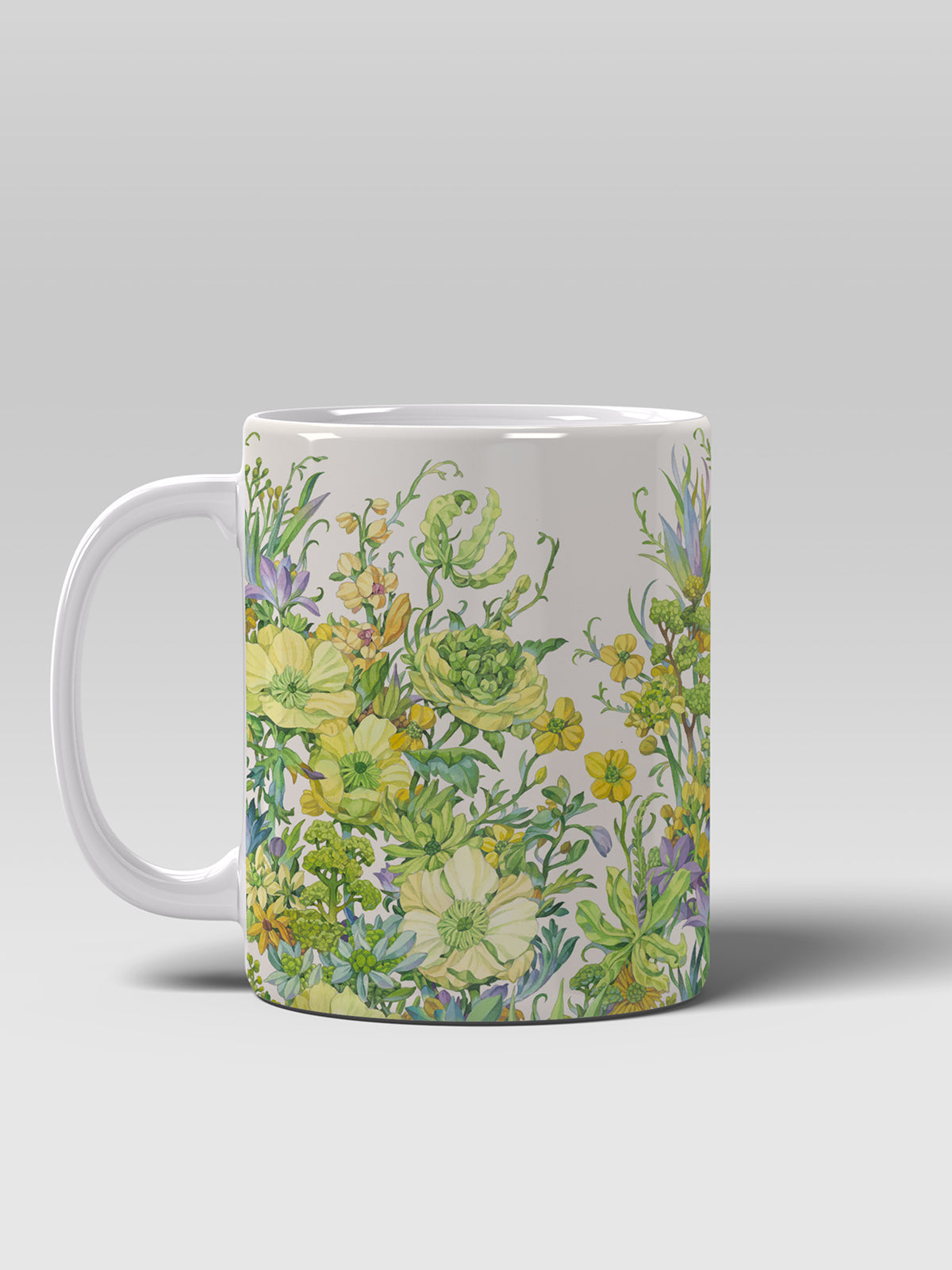 Floral Coffee Mug, Watercolor Flower Ceramic Mug for Home - Ceramic Art Coffee Mug | ttoo art
