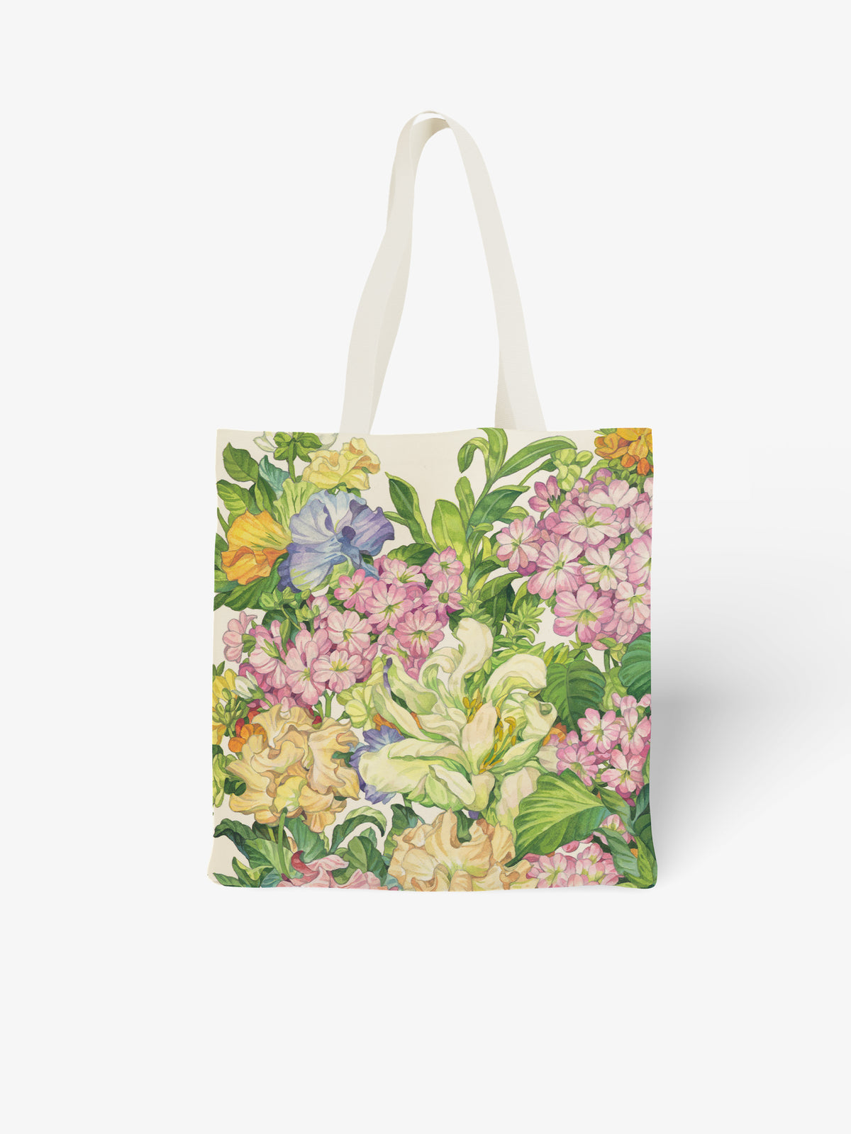 Floral Printed Canvas Bag - Canvas Carry Tote Bag | ttoo art