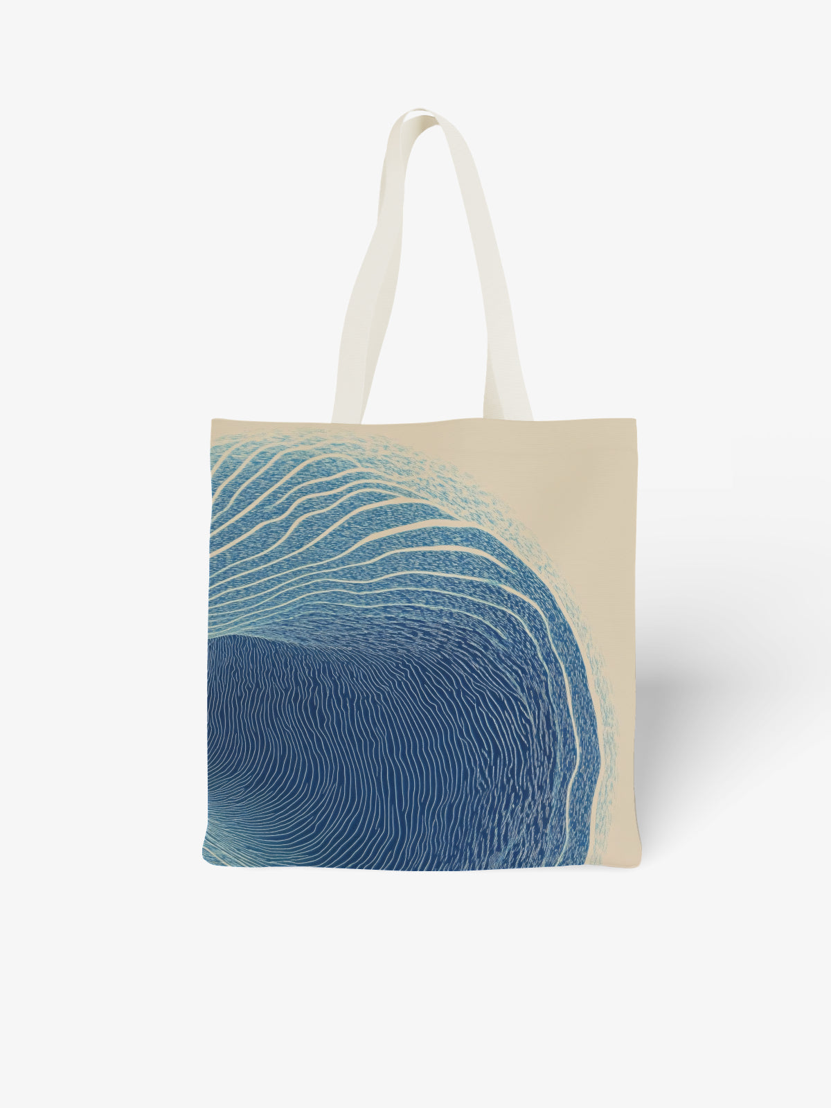 Wave Tote Bag, Ocean - Inspired Canvas Tote for Everyday Use - Canvas Carry Tote Bag | ttoo art