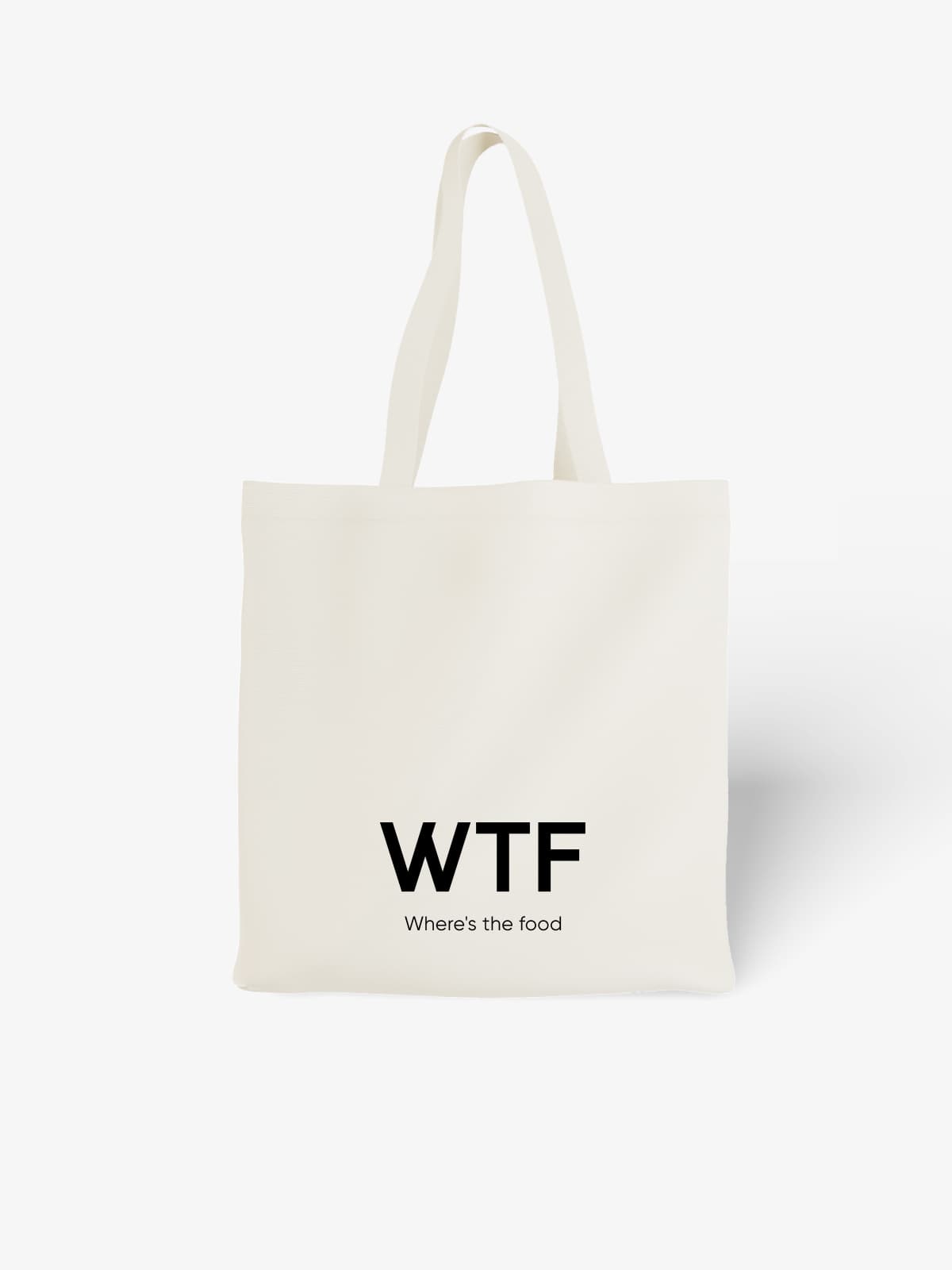 Humorous WTF - Where's the Food Canvas Tote Bag - Canvas Carry Tote Bag | ttoo art