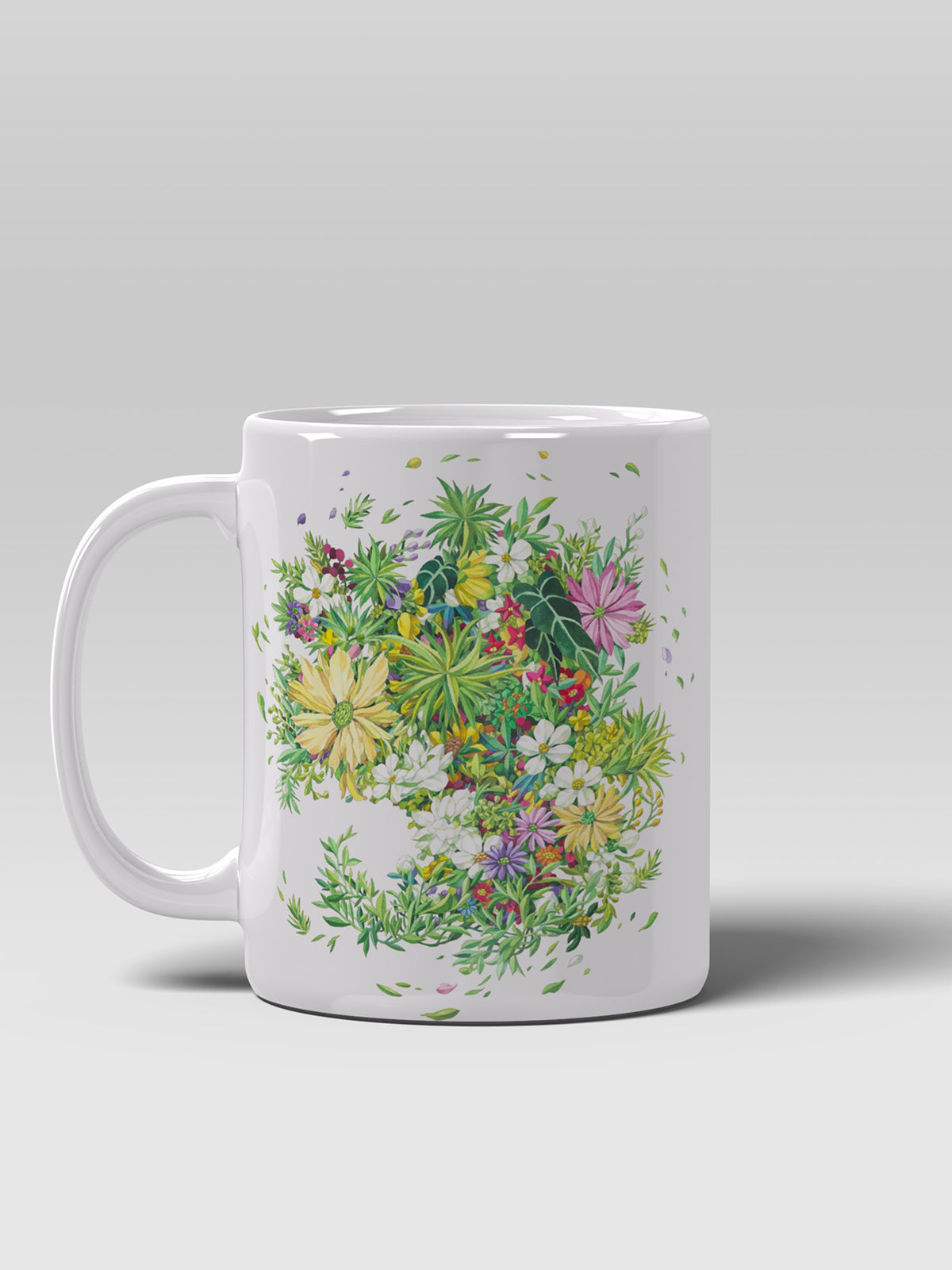 Floral Coffee Mug, Watercolor Flower Ceramic Mug for Home - Ceramic Art Coffee Mug | ttoo art