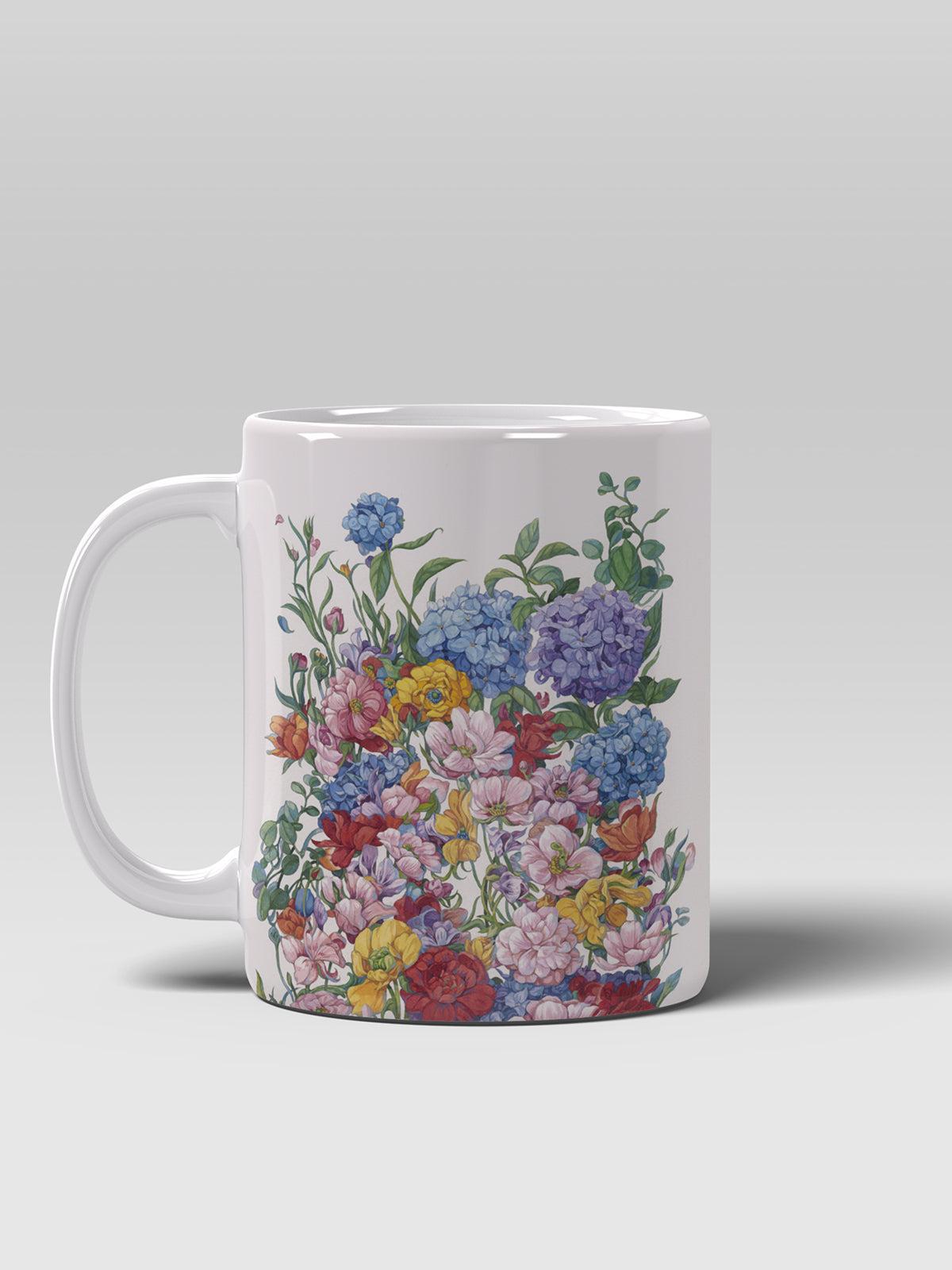 Floral Coffee Mug, Watercolor Flower Ceramic Mug for Home - Ceramic Art Coffee Mug | ttoo art