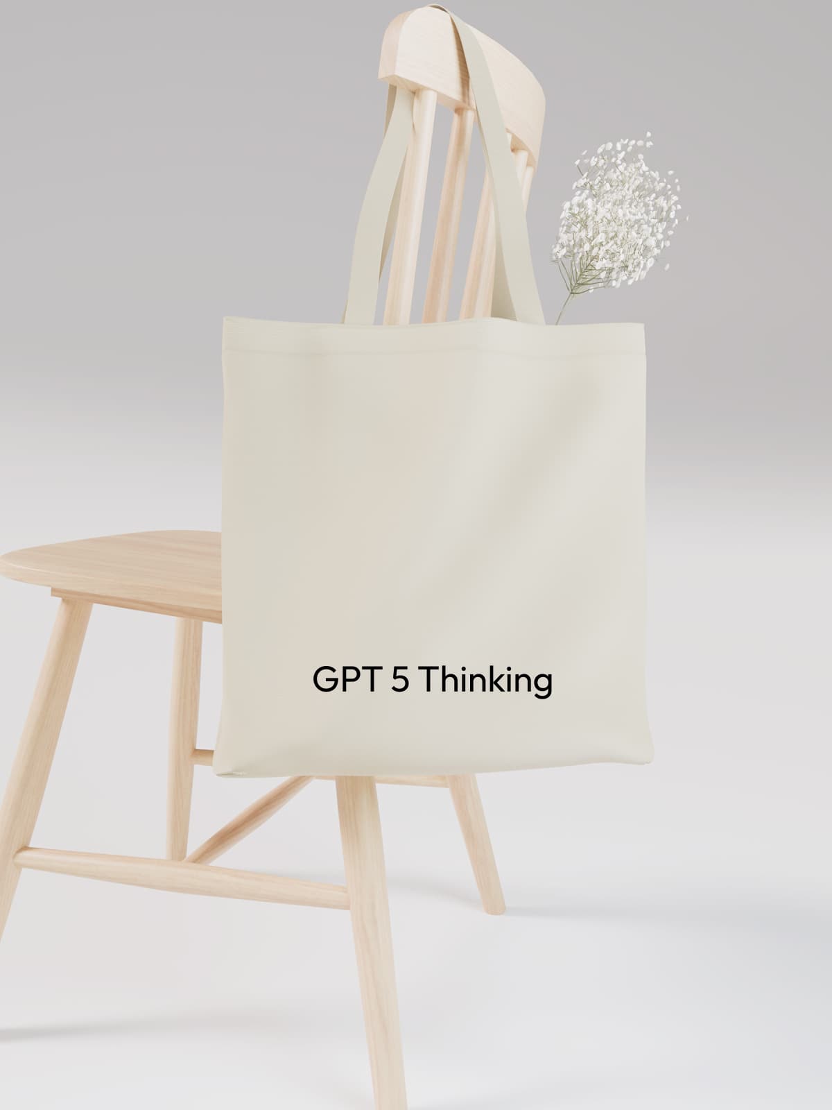 GPT 5 Thinking Tech - Inspired Canvas Tote Bag - Canvas Carry Tote Bag (Angle 2) | ttoo art