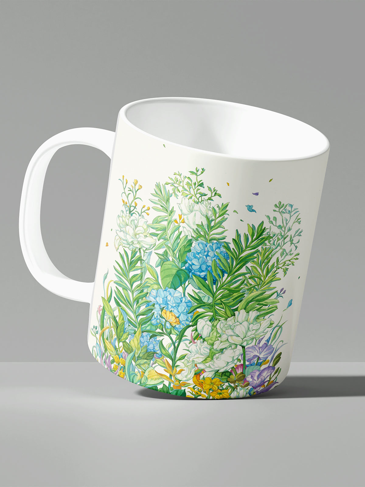 Floral Coffee Mug, Watercolor Flower Ceramic Mug for Home - Ceramic Art Coffee Mug (Angle 2) | ttoo art