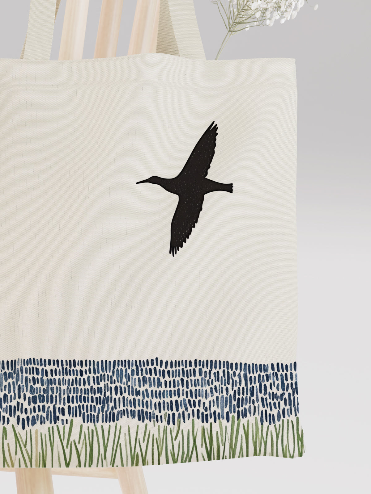 Flying Bird Tote Bag, Nature - Inspired Canvas Tote for Everyday Use - Canvas Carry Tote Bag (Angle 3) | ttoo art