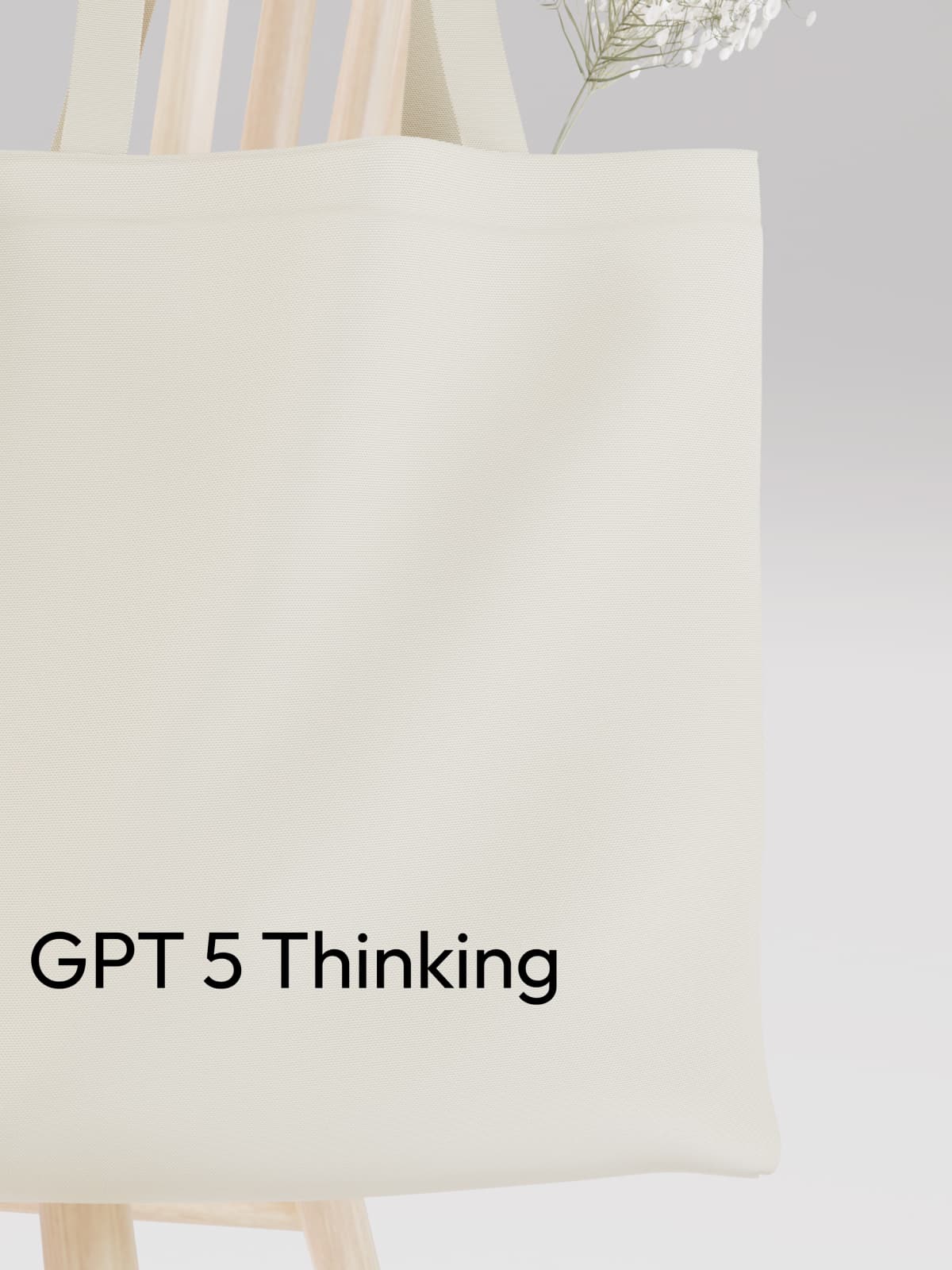 GPT 5 Thinking Tech - Inspired Canvas Tote Bag - Canvas Carry Tote Bag (Angle 3) | ttoo art