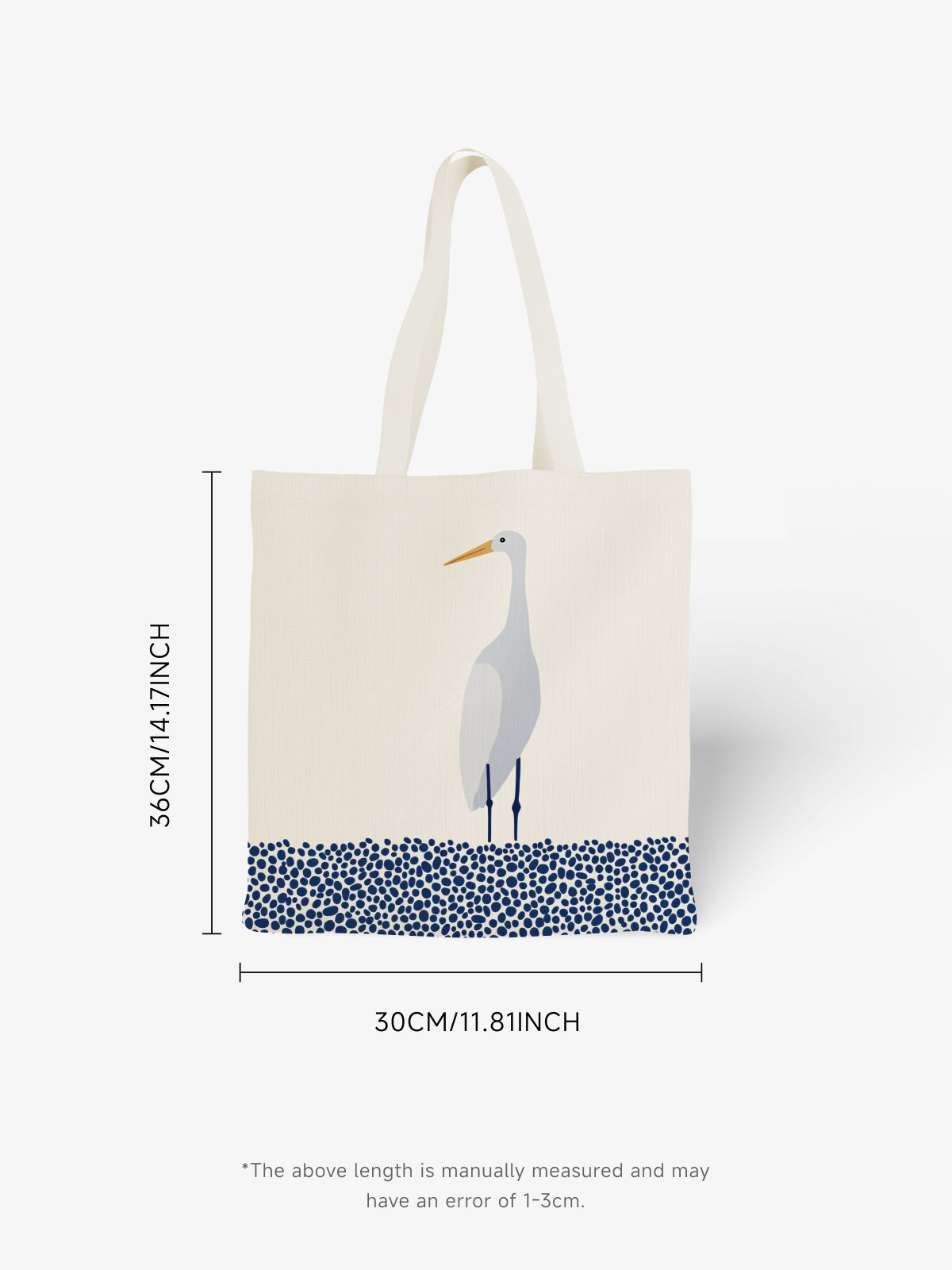 Heron Tote Bag, Minimalist Bird Canvas Tote for Everyday Use - Canvas Carry Tote Bag (Angle 6) | ttoo art