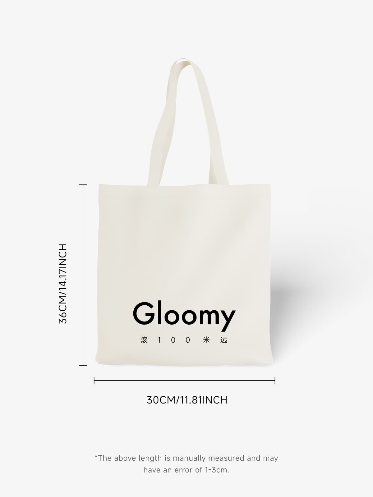 Sarcastic Gloomy Typography Canvas Tote Bag - Canvas Carry Tote Bag (Angle 6) | ttoo art
