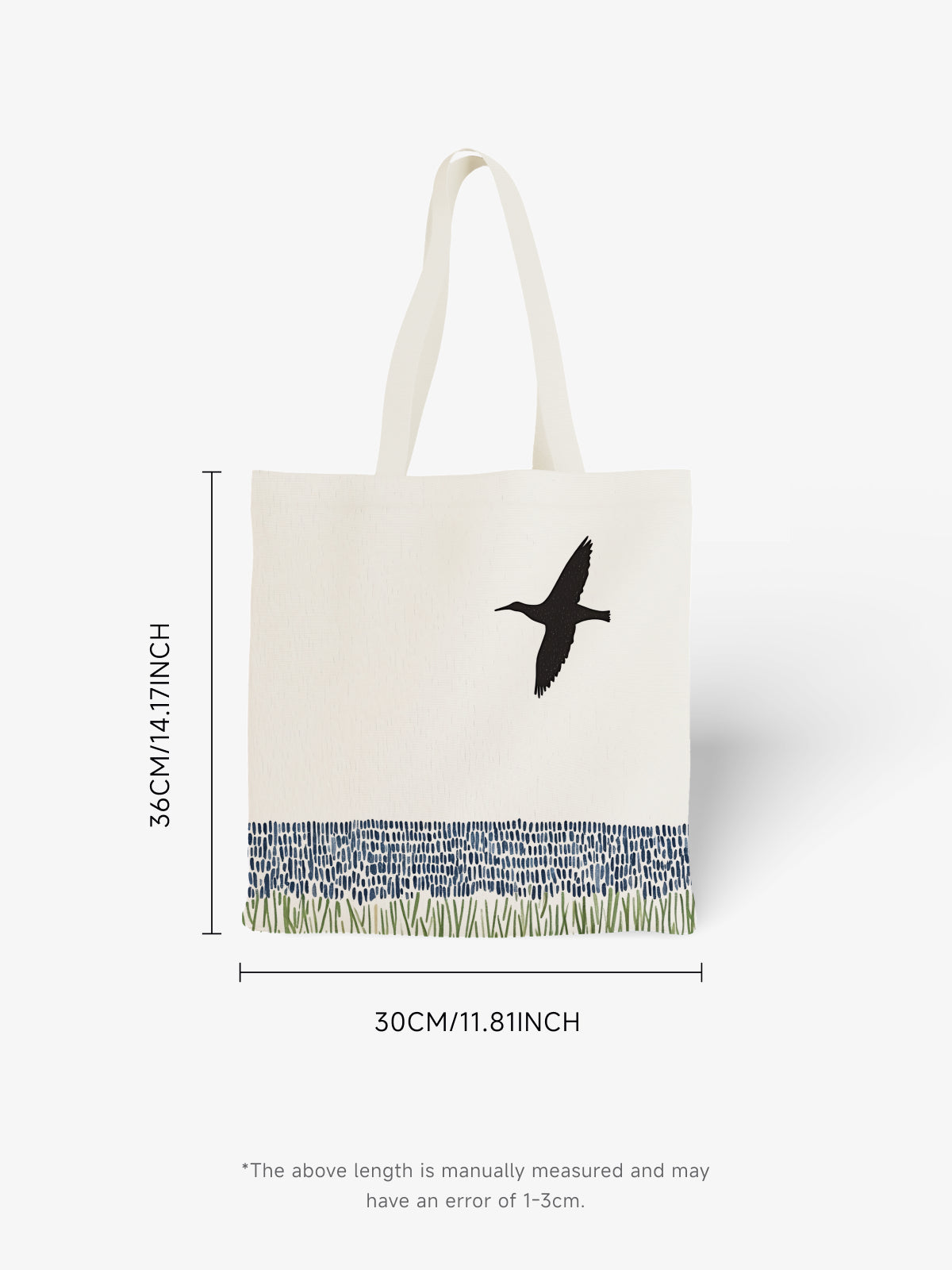 Flying Bird Tote Bag, Nature - Inspired Canvas Tote for Everyday Use - Canvas Carry Tote Bag (Angle 6) | ttoo art