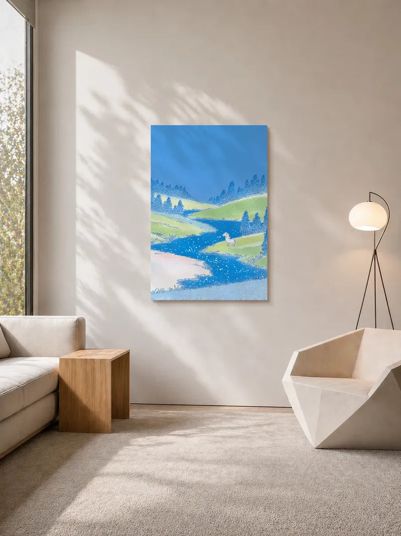 White Horse River Valley Wall Art