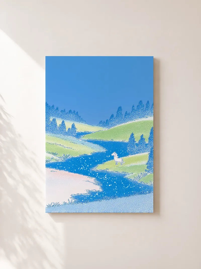 White Horse River Valley Wall Art