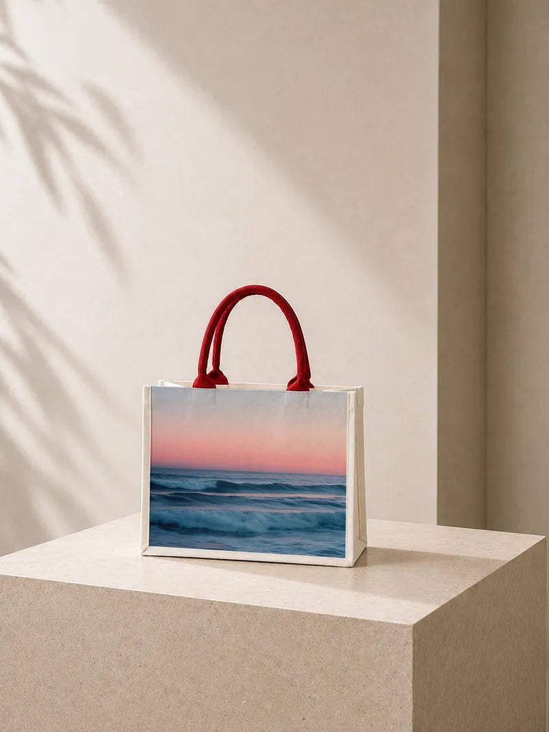 Sunrise soft pink Canvas Bag