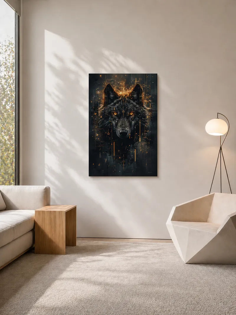Wolf Tarot Card Wall Art