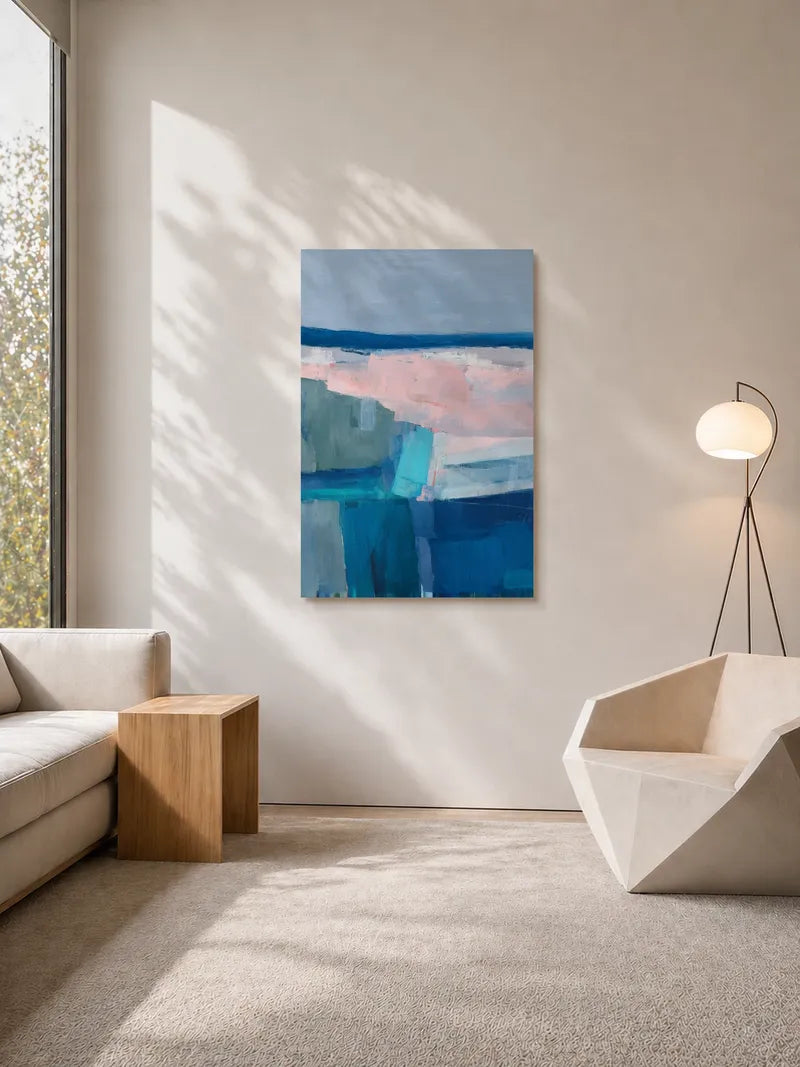 Abstract Horizon in Klein Blue Wall Art