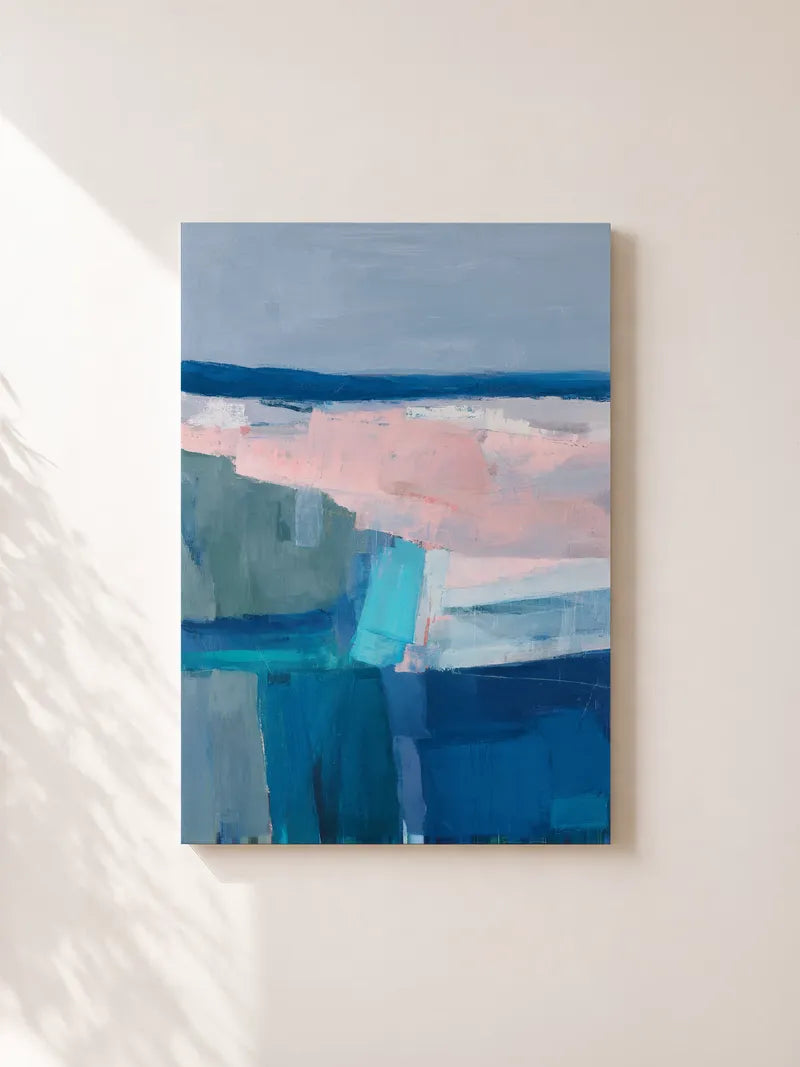 Abstract Horizon in Klein Blue Wall Art