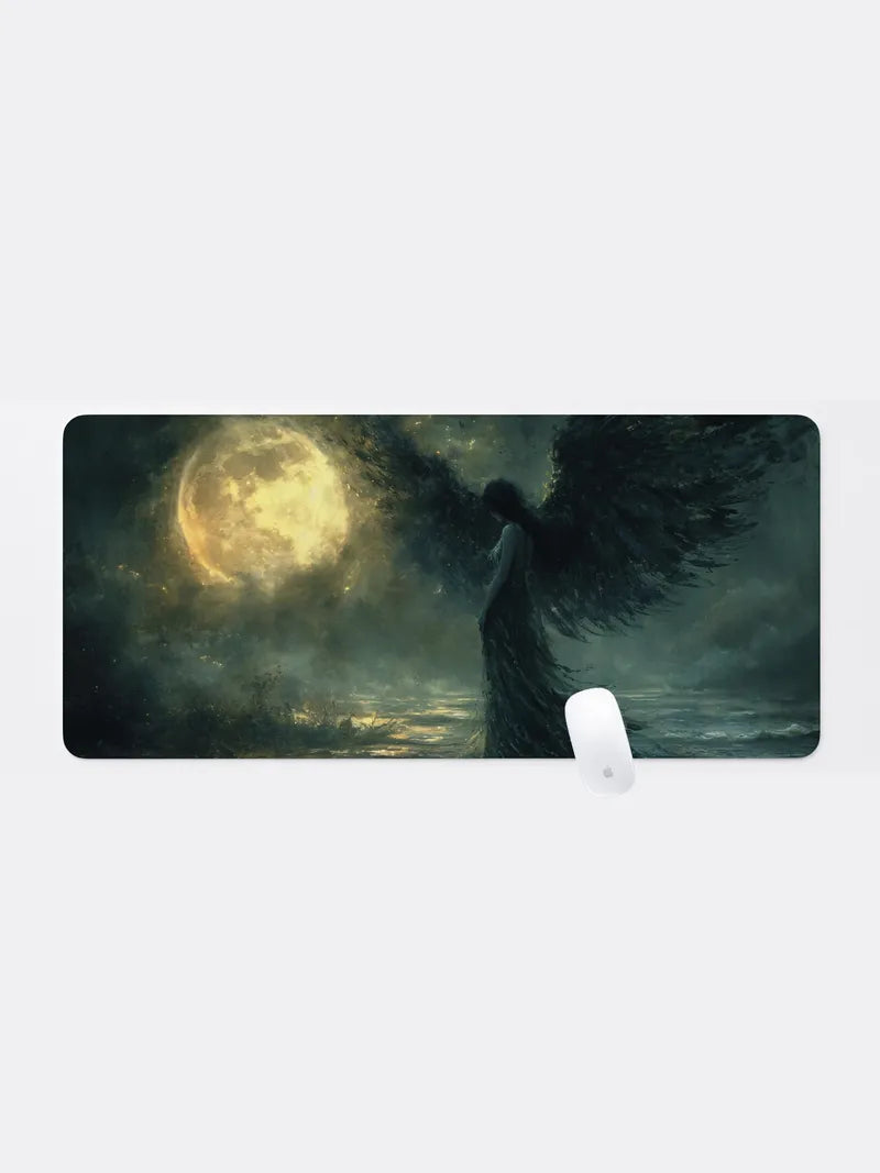 Witch Fantasy Wings Rubber Mouse Pad