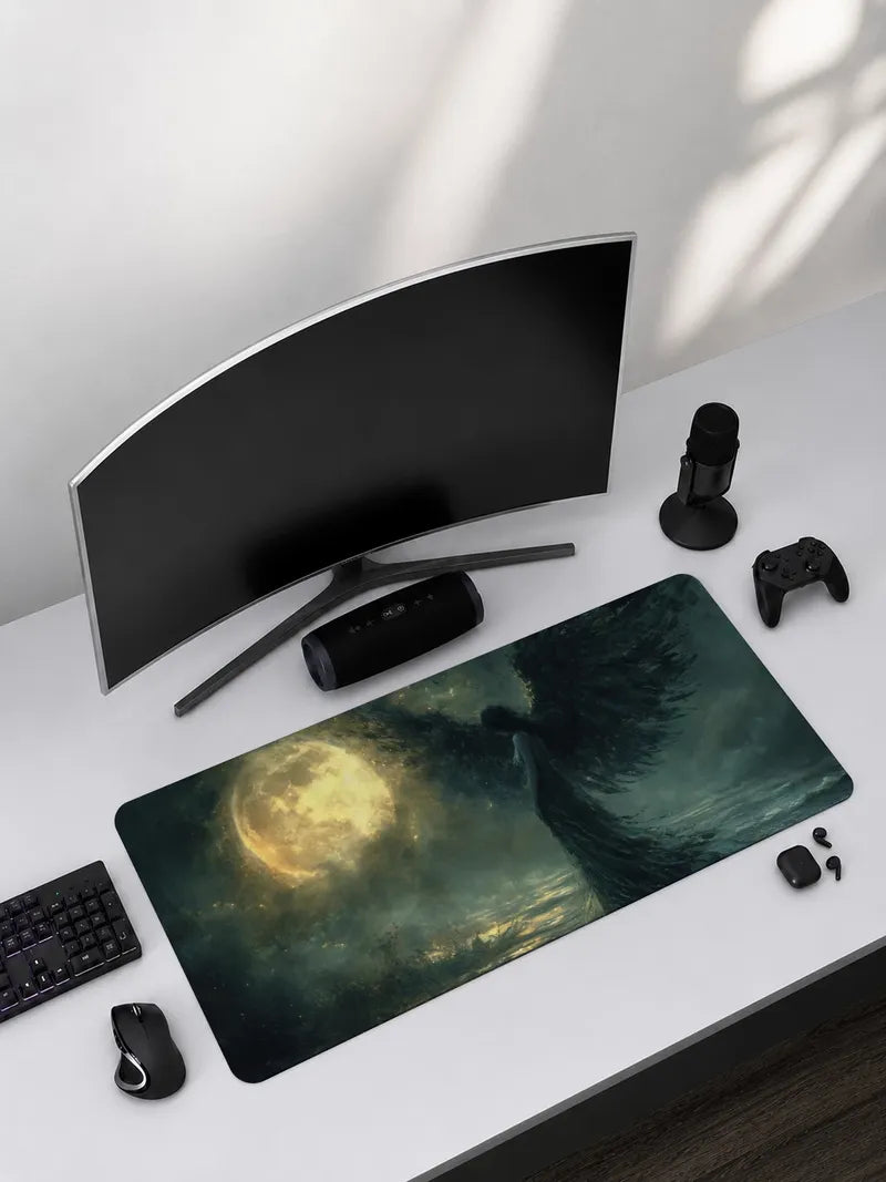 Witch Fantasy Wings Rubber Mouse Pad