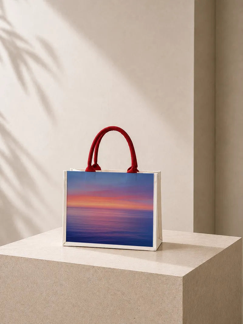 Ocean at dawn Canvas Bag