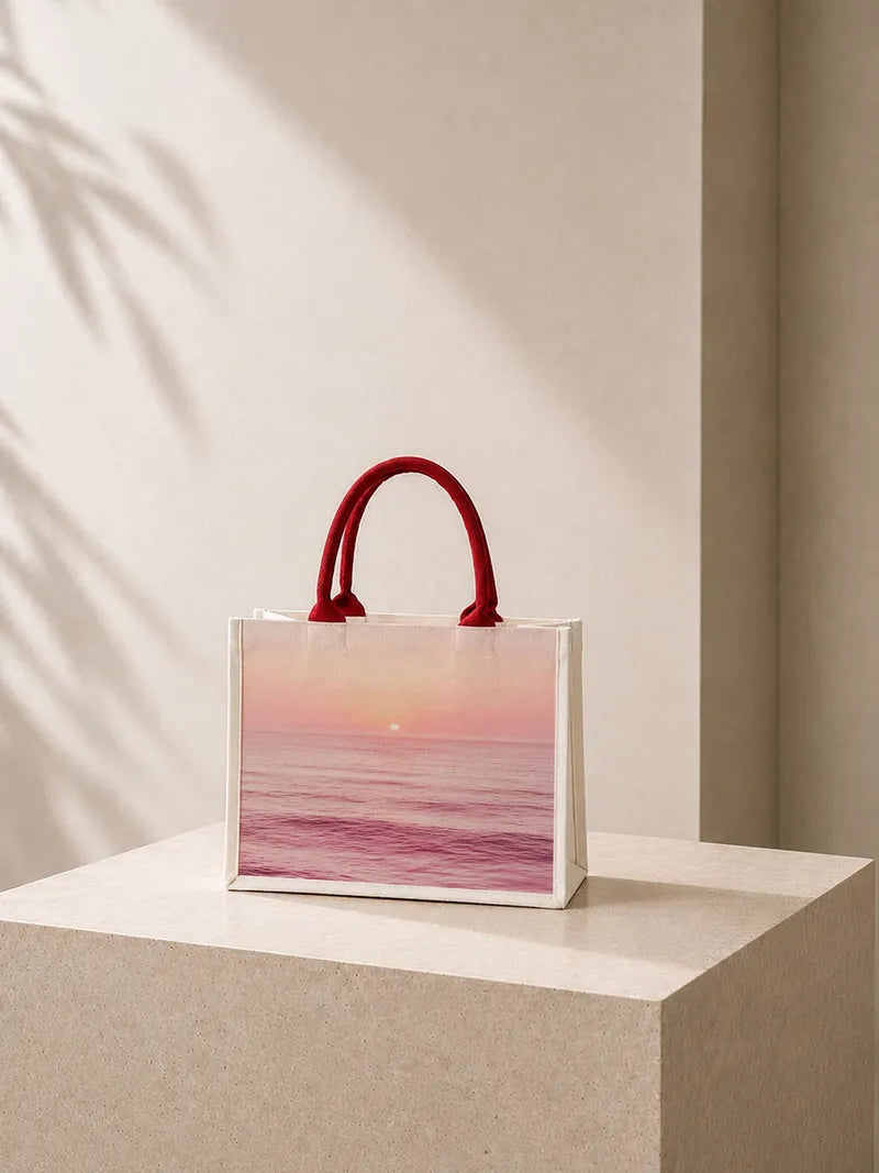 Pink Sea Canvas Bag