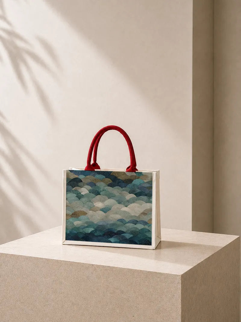 HokusWave Pattern Canvas Bag