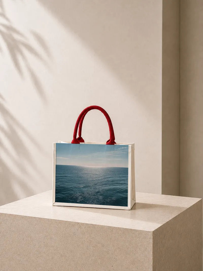 Fresh and calm sea Canvas Bag