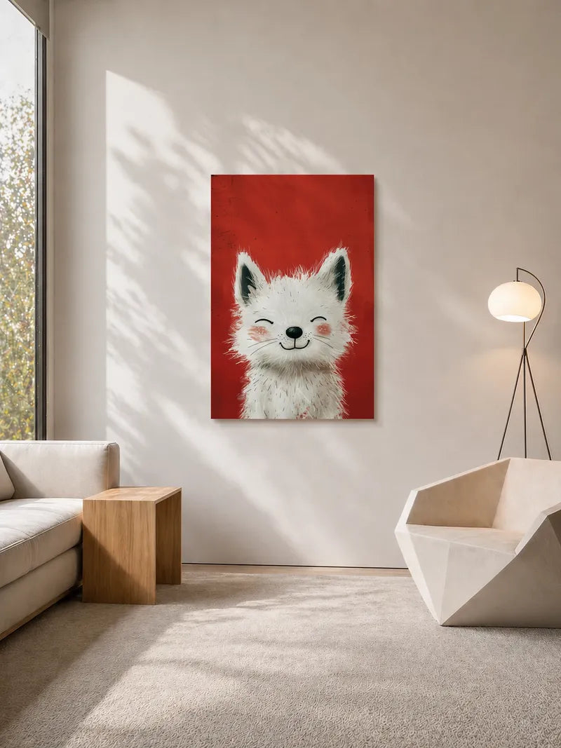 A Set of Wallpapers Featuring Small and Joyful Animals Wall Art