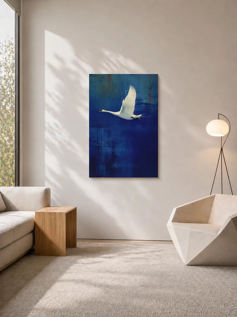 White Swan Wall Art