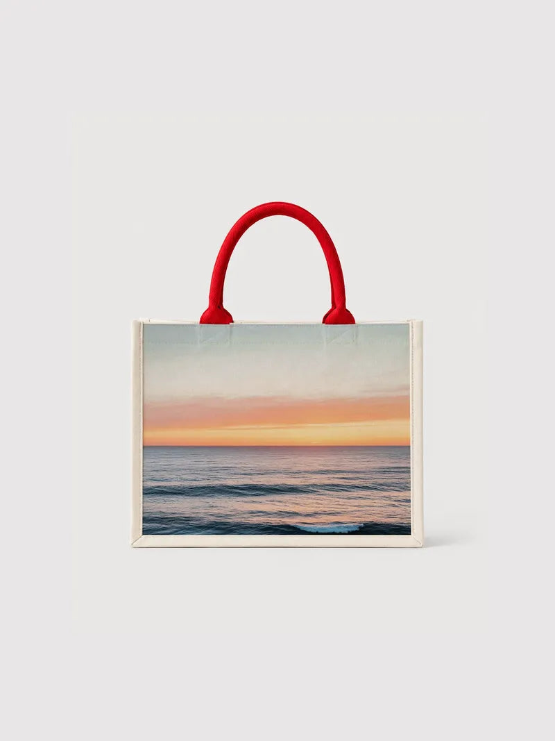 Photos of sunrise over the Atlantic Ocean (2) Canvas Bag
